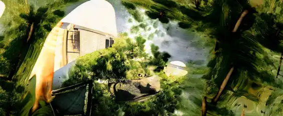 A still from Cosmic Insignificance Therapy, an audio-visual work from the series Diffeomorphism by Tim Murray-Browne.