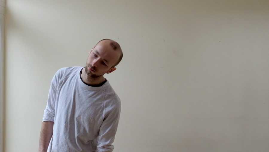 Tim Murray Browne   Anamorphic Composition No 1 interactive digital art sound sculpture installation   Tim interacting