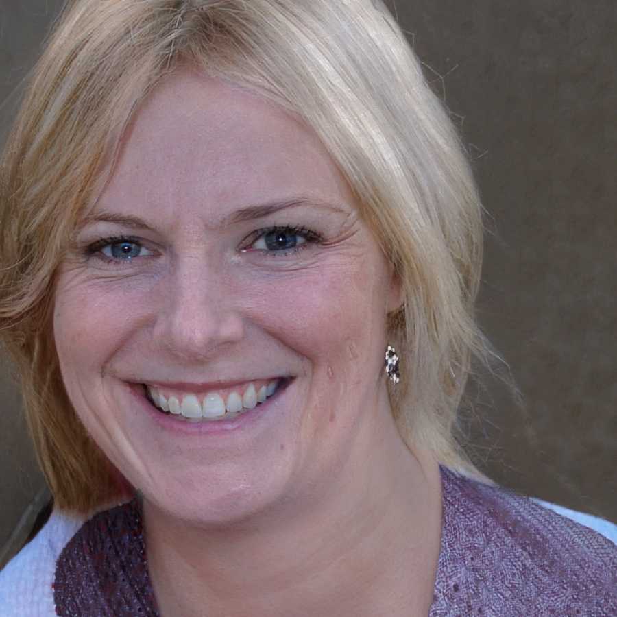 A realistic render of a human face generated by the AI model StyleGAN