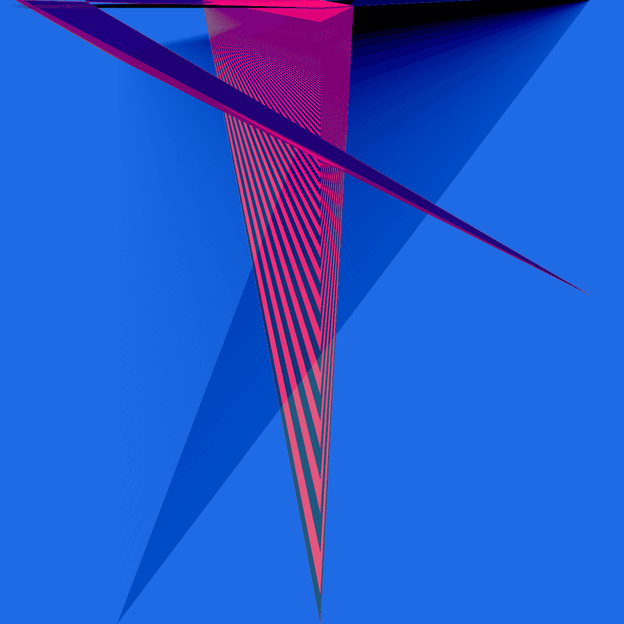 Generative artwork - "Self-Intersection Study (sample 2)" by Tim Murray-Browne